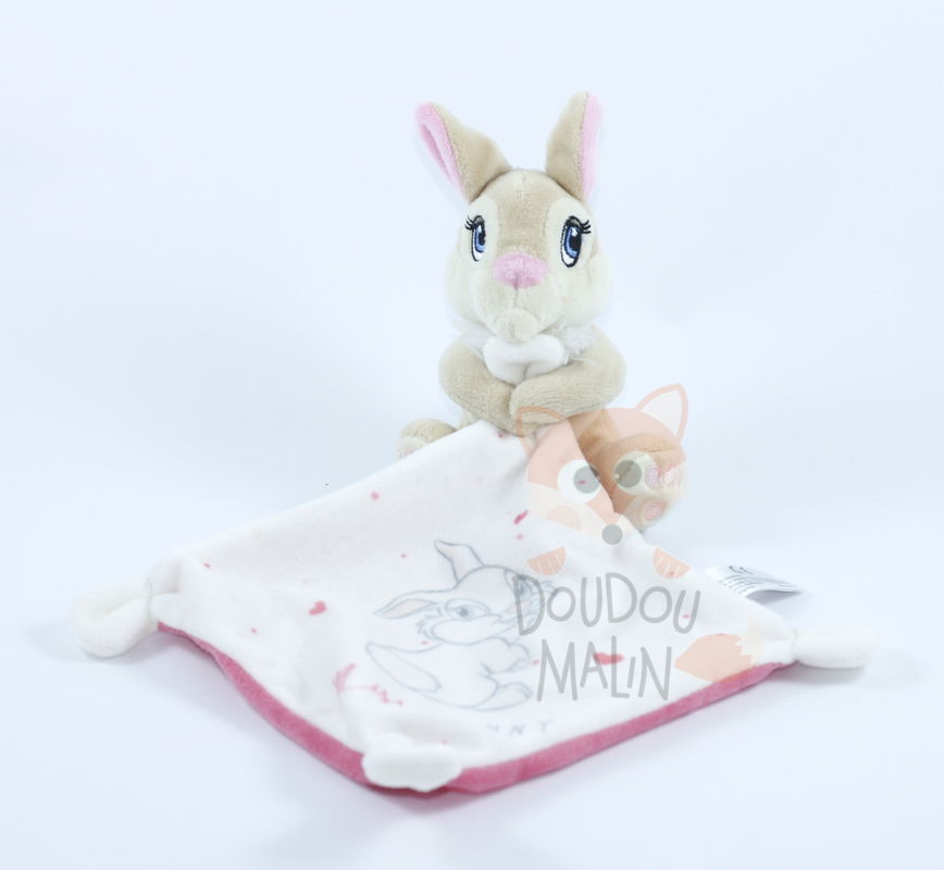  baby comforter miss bunny white pink heart 